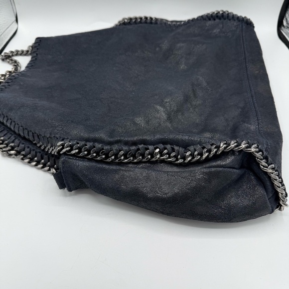 Falabella inspired Blue‎ Sparkle Shoulder Bag Chain and Slouchy Shape - Picture 3 of 6